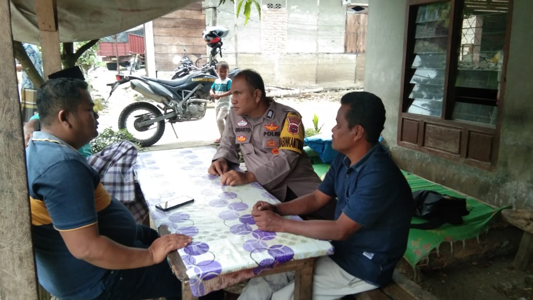 Bhabinkamtibmas Nagari Koto nopan sambangi warga Binaan jaga Harkamtibmas