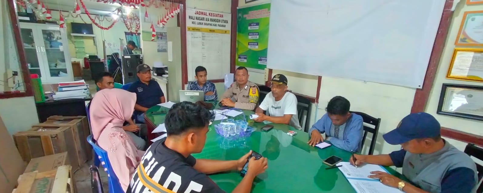 Bhabinkamtibmas Nagari Aia Manggih Ajak masyarakat Jauhi Pekat, Tawuran ,Miras, Judi Online