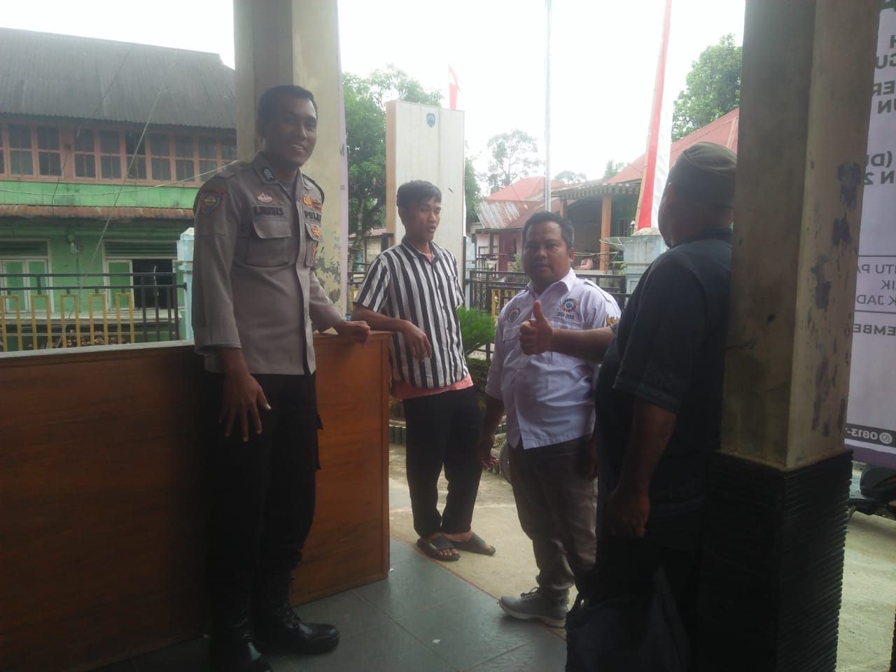 Bhabinkamtibmas Mengajak Warga Binaan Jaga Kamtibmas Agar Tetap kondusif menyambut Pilkada Serentak Tahun 2024