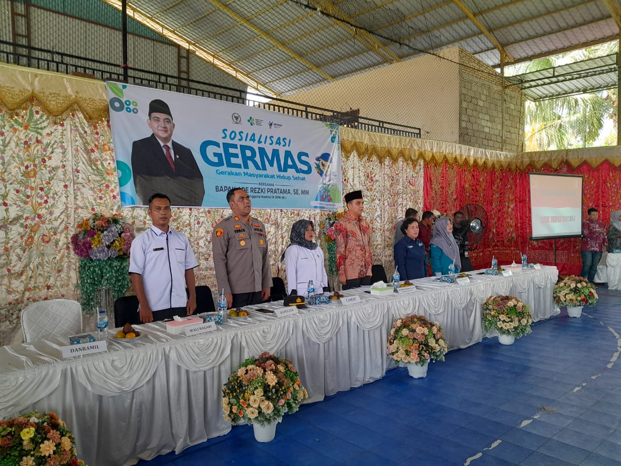 Kapolsek Rao AKP FION JONI HAYES, S.H, M.M Hadiri Sosialisasi Gerakan Masyarakat Hidup Sehat (GERMAS)