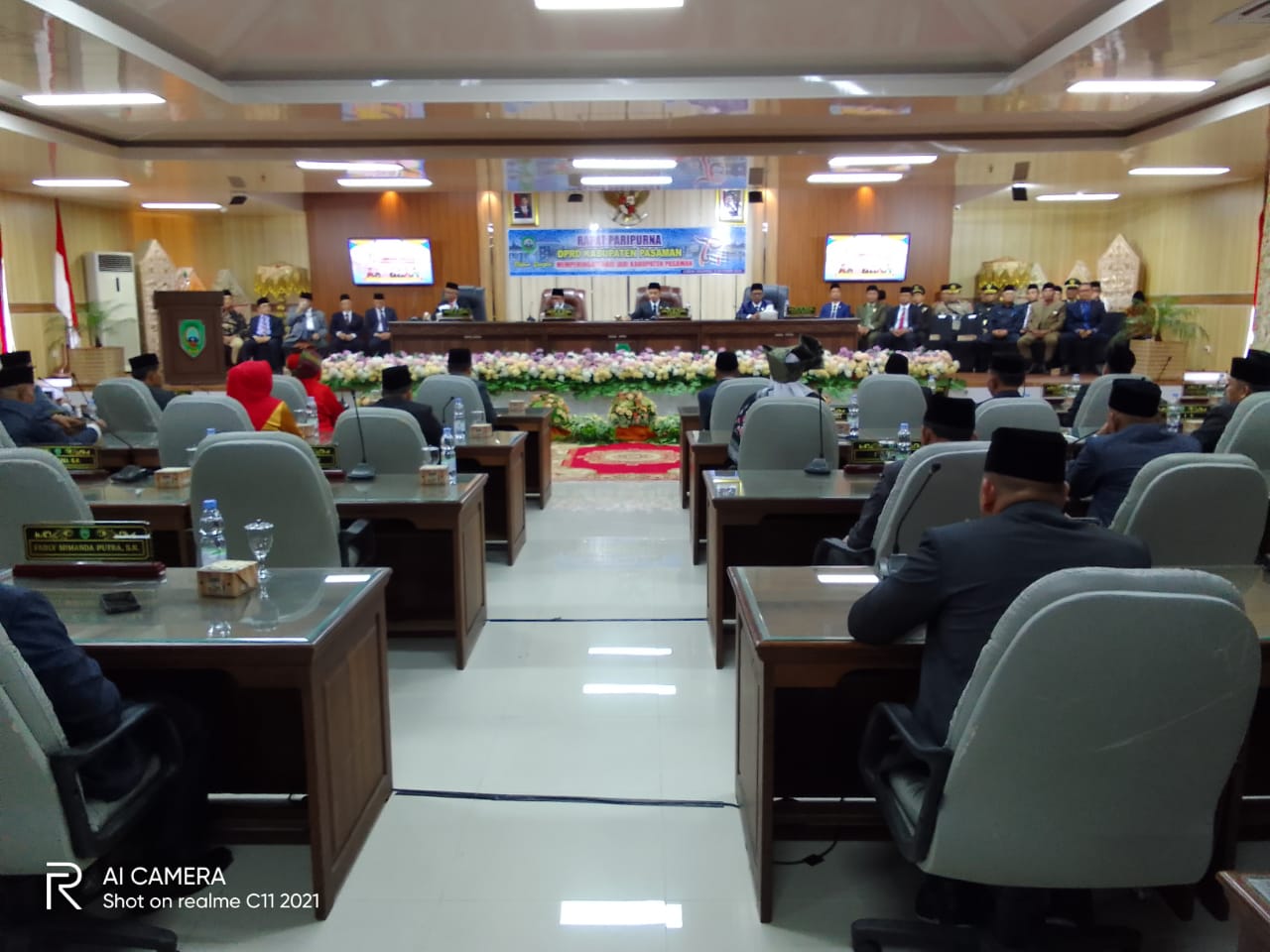 Kapolres Pasaman AKBP Yudho Huntoro, S.I.K, M.I.K Hadiri Rapat Paripurna Memperingati Hari Jadi Kabupaten Pasaman Yang Ke-79