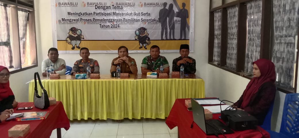 Kapolsek Mapat tunggul menghadiri undangan  sosialisasi pemilu serentak  2024