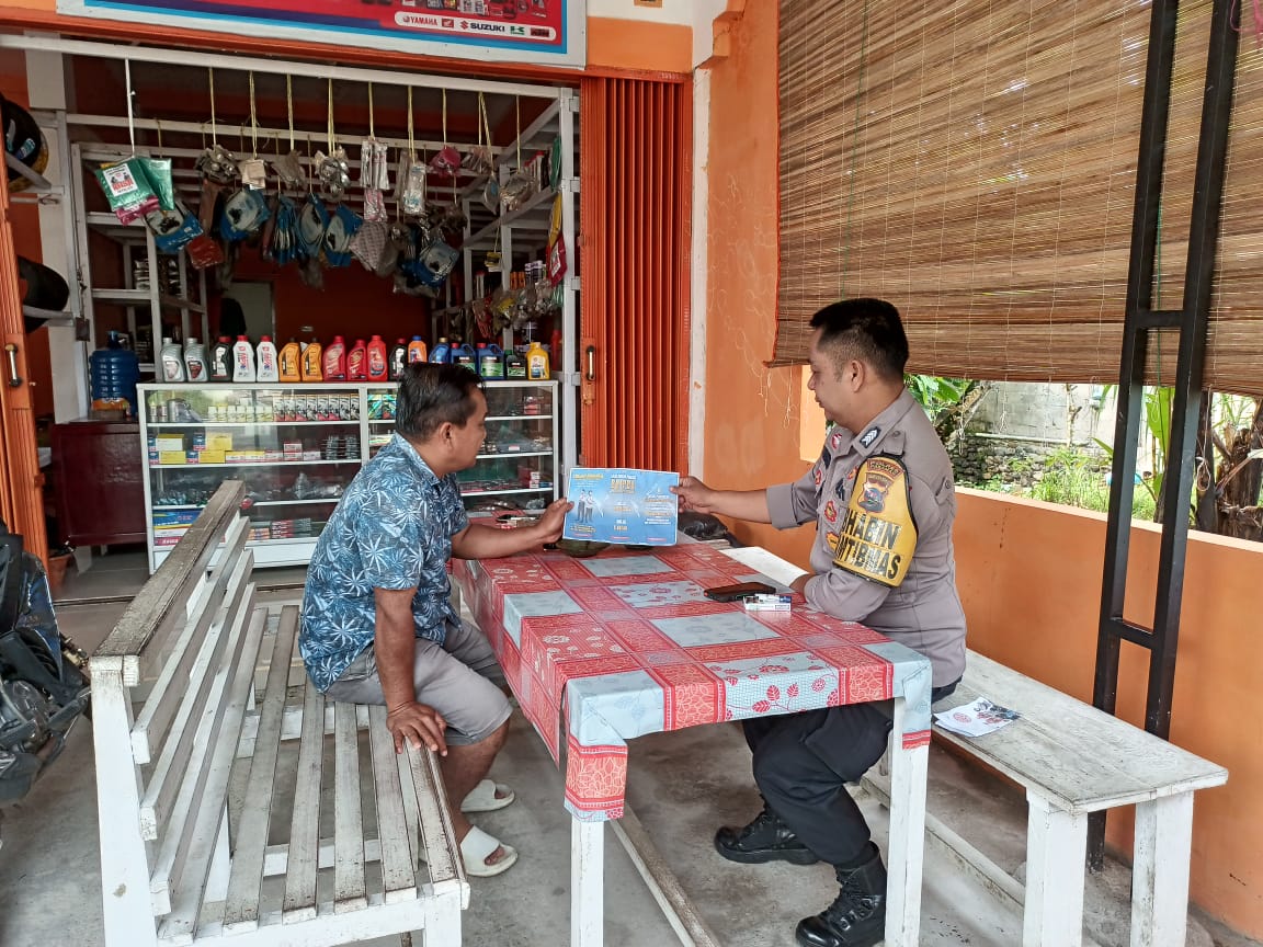 Bhabinkamtibmas Nagari Simpang Ajak masyarakat Dukung program Asta Cita Presiden RI 