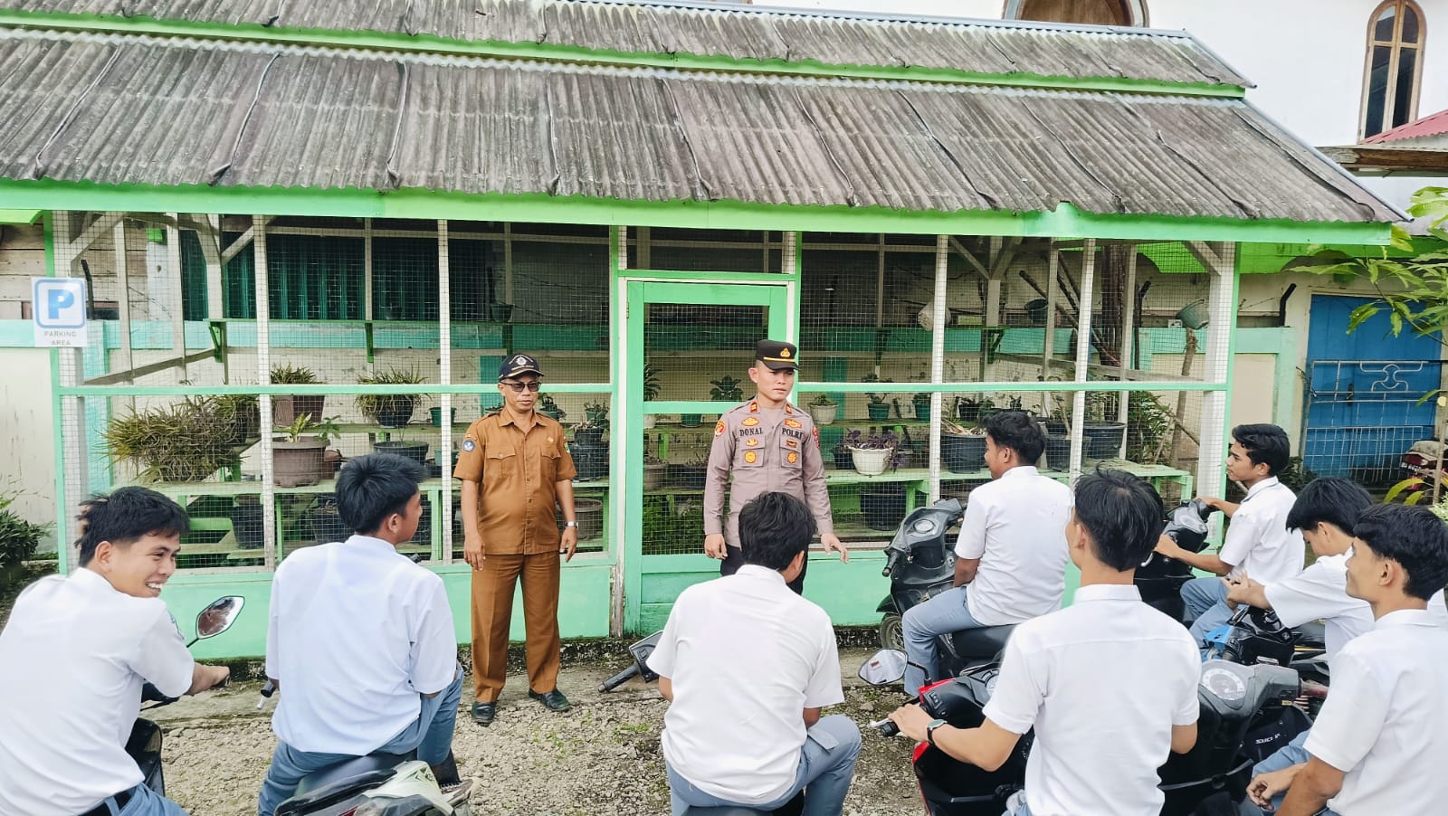 Kapolsek  Panti Himbau Pelajar SMA Hindari Tawuran Dan Balap Liar