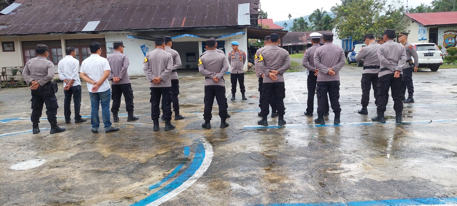 Sie Propam Polres Pasaman Laksanakan Gaktiplin Di  Polsek Rao, Cek Kelengkapan Personil