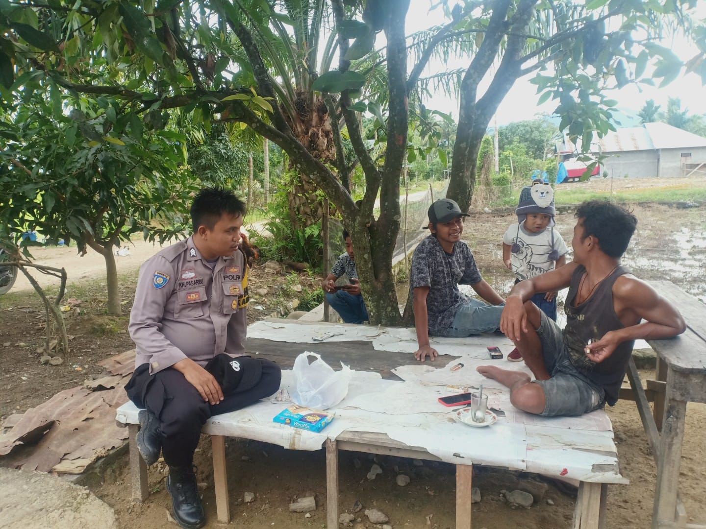 Bhabinkamtibmas polsek Panti Himbauan Kamtibmas Kepada Masyarakat