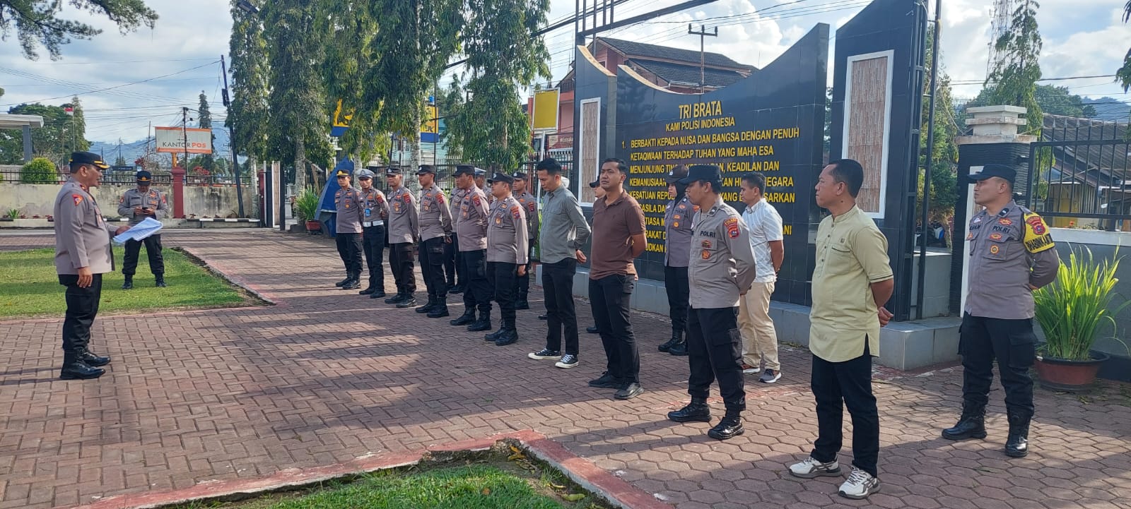 Kabag Ops Polres Pasaman KOMPOL BUDI HENDRA, S.H. Pimpin Apel Persiapan Pengamanan Balimau
