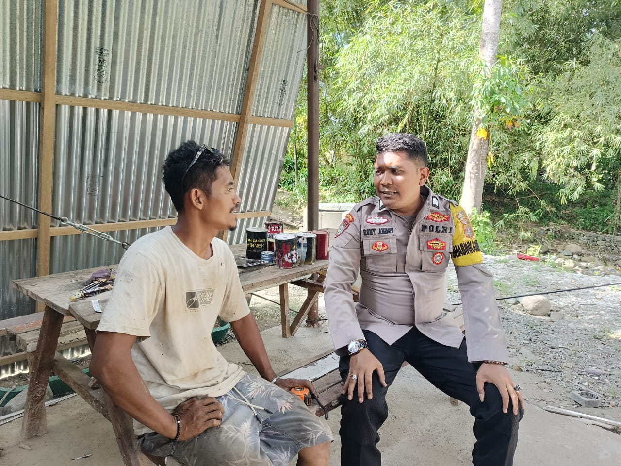 Bhabinkamtibmas Nagari Panti  Sosialisasi Program Ketahanan Pangan