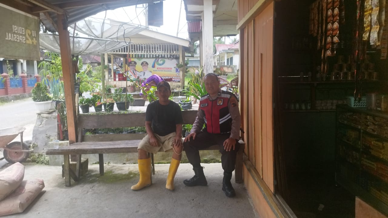 Kanit samapta  Polsek Duo Koto Melaksanakan Kegiatan Dalam Rangka Harkamtibmas