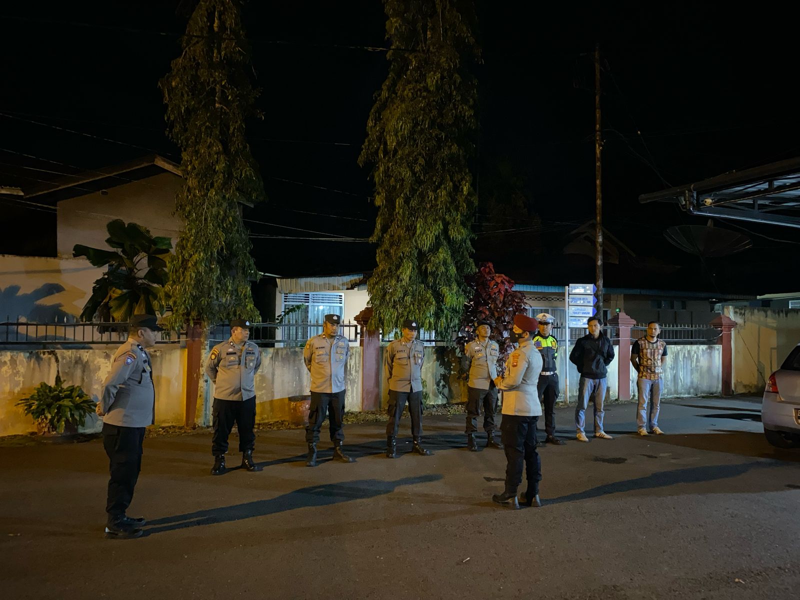  Giat Apel Malam dalam rangka Pengecekan dan Wasgiat Piket SPKT, Piket Fungsi