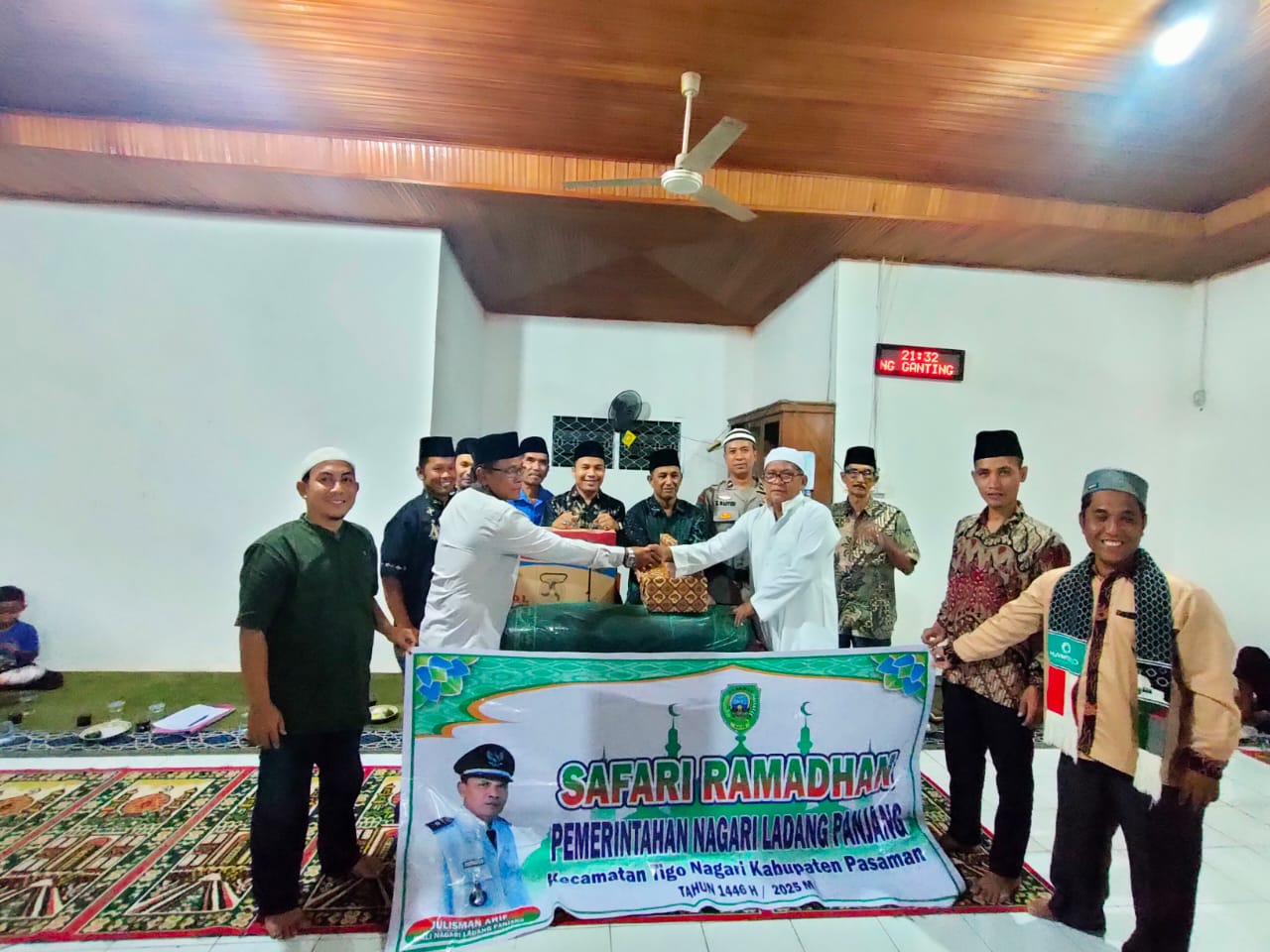 Kunjungan Team Safari Ramadhan 1446 H / 2025 M Nagari Ladang Panjang di Mushala Taqwa