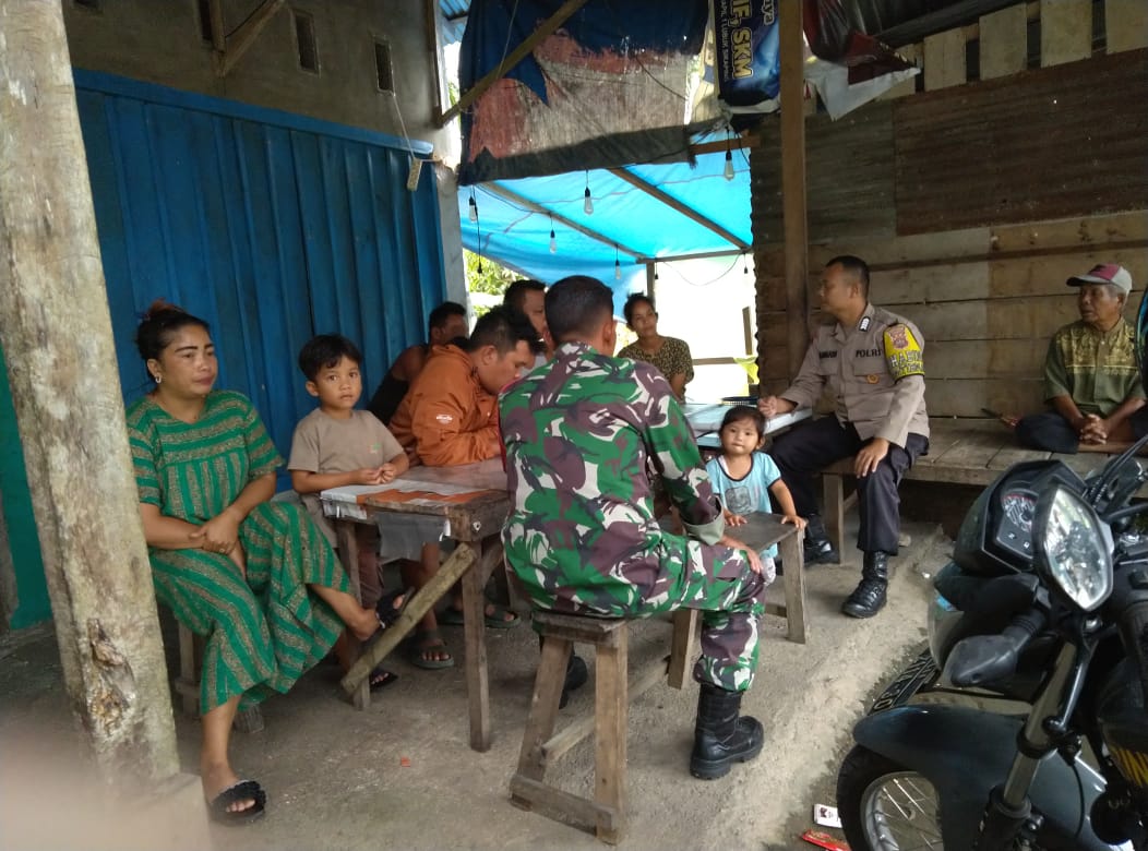 Bhabinkamtibmas Nagari Aia Manggih Sosialisasi dalam rangka Ketahanan Pangan kepada masyarakat 