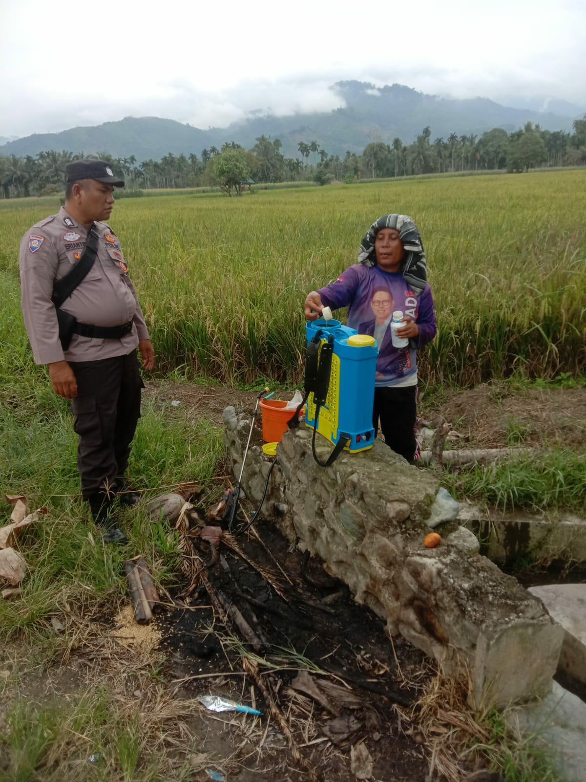 Bhabinkamtibmas Nagari Koto Nopan Sosialisasi Mengajak Masyarakat Membuka Lahan 