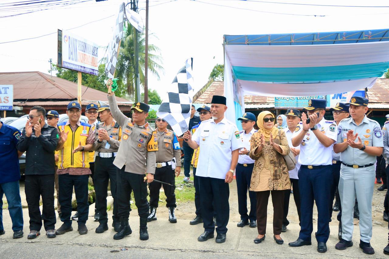 Kapolda Sumbar Hadiri Pembukaan Sistem Satu Arah ( One Way System )