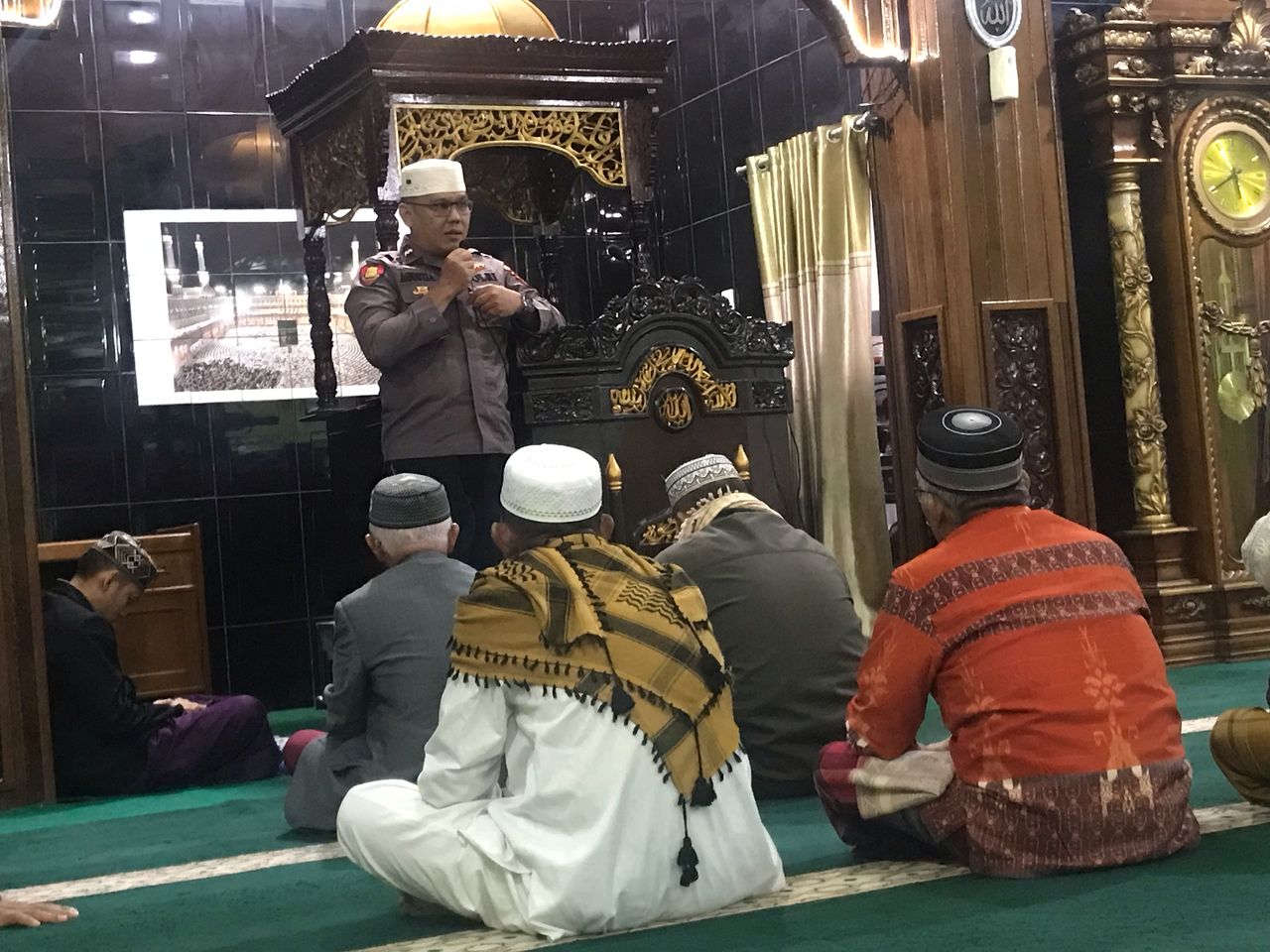Tim VI GSSB Polres Pasaman Datangi Masjid Al Iman Kampung Taji Lubuk Sikaping