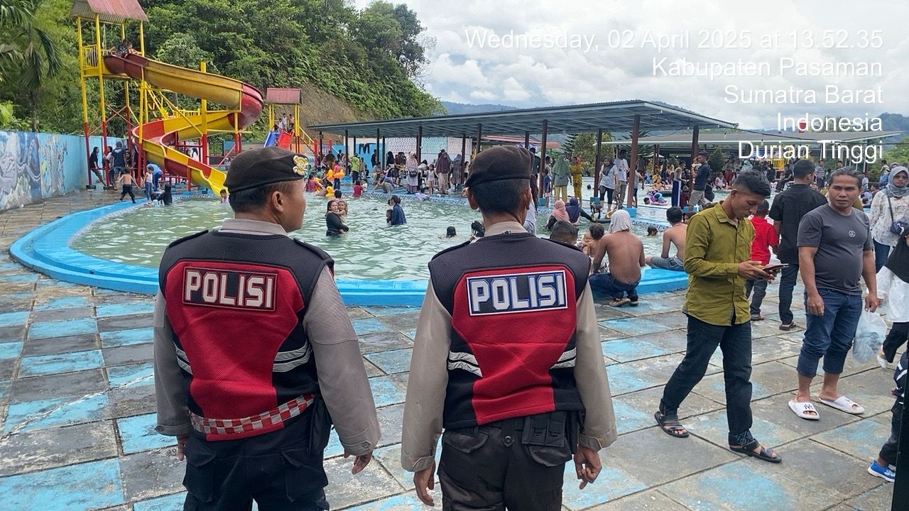 Sat Samapta Patroli Dialogis serta  himbauan Kamtibmas di Tempat Objek Wisata Di Wilayah Hukum Polres Pasaman     