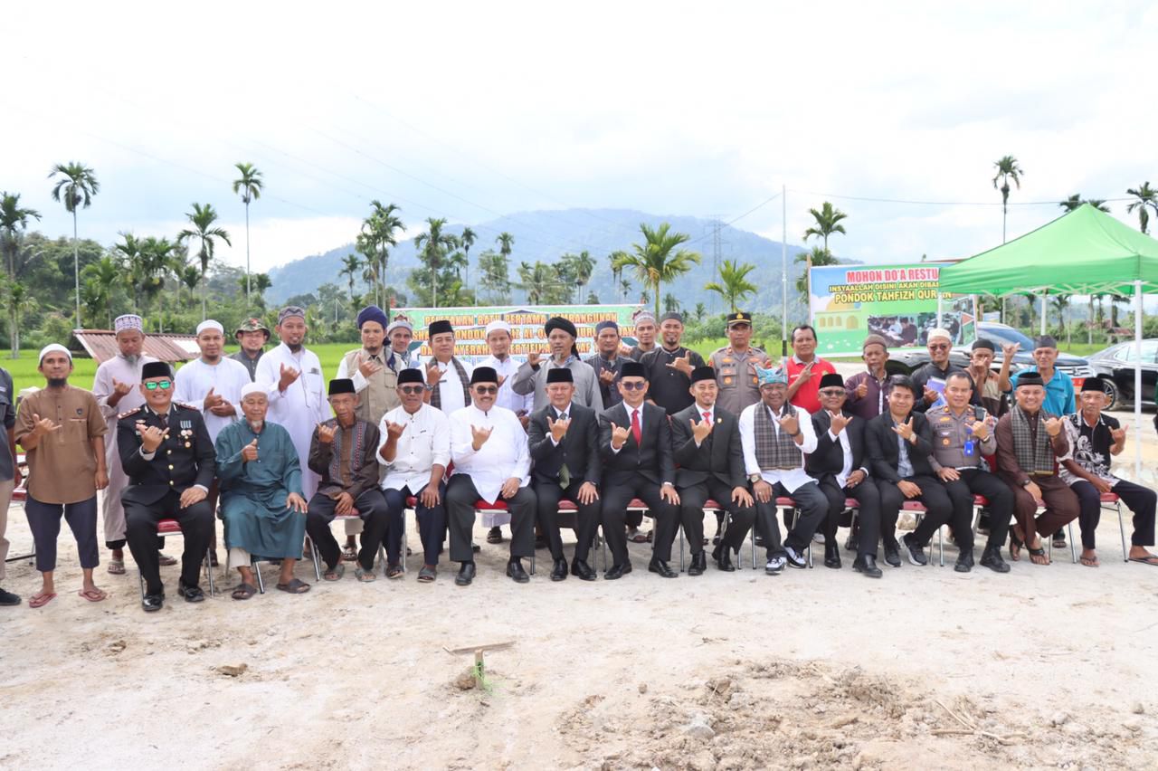 Kapolres Pasaman Hadiri Peletakan Batu Pertama Pembangunan Mushalla Pondok Tahfiz Al-Quran Nurul Hidayah